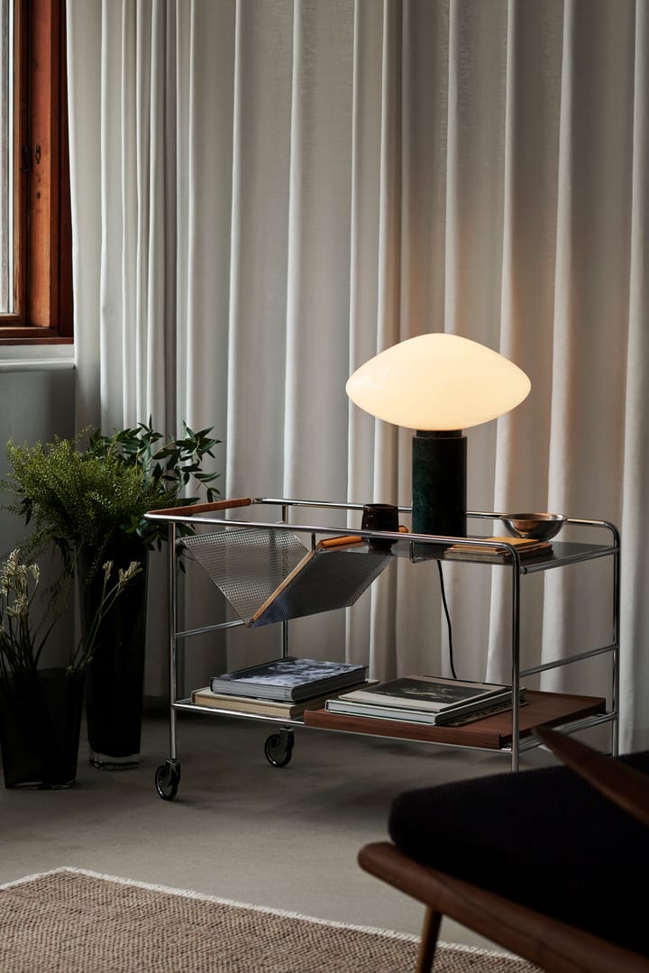 Mist AP17 lampa stołowa Ø37 cm, Matt White & Guatemala Verde &Tradition