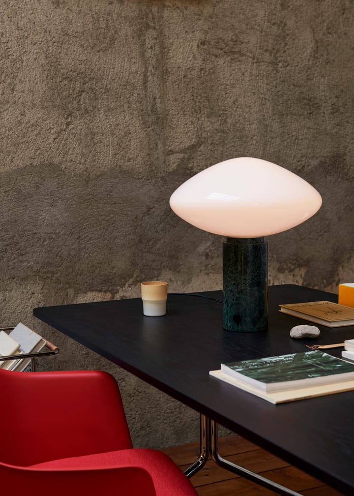 Mist AP17 lampa stołowa Ø37 cm, Matt White & Guatemala Verde &Tradition