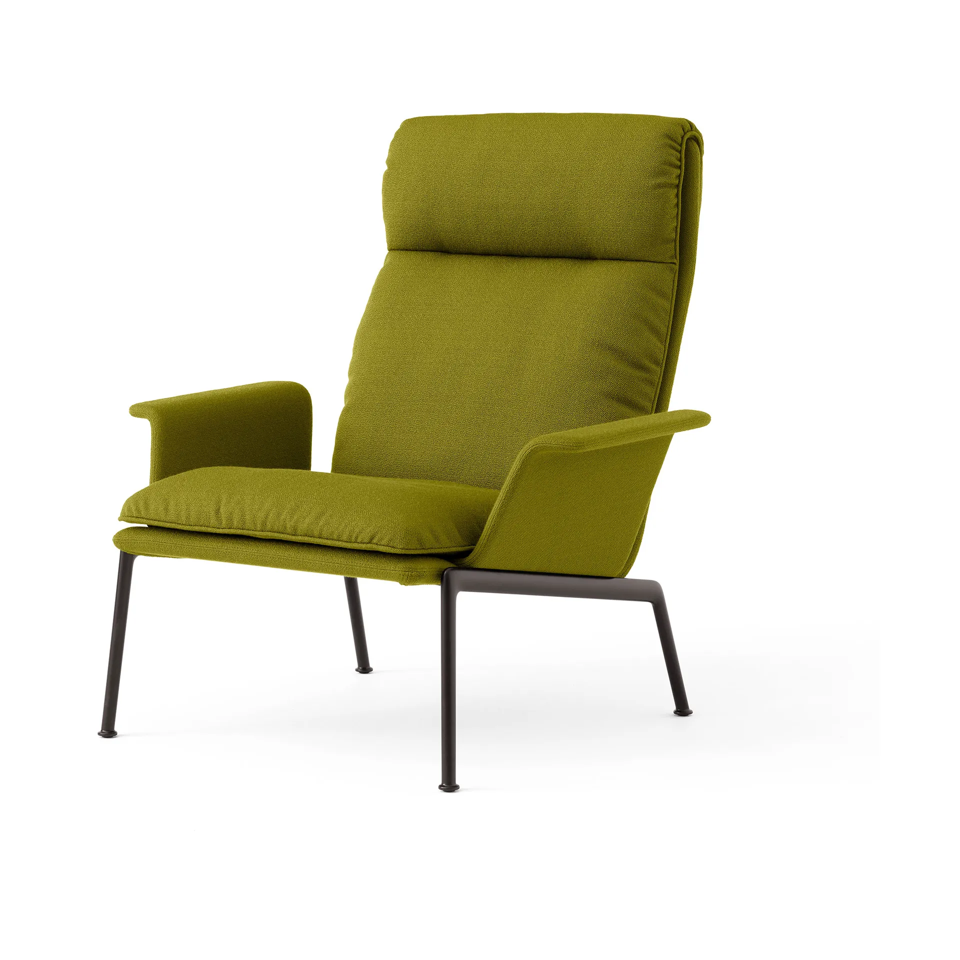 Muno LN17 High back fotel lounge, Warm black-Vidar 0956 &Tradition