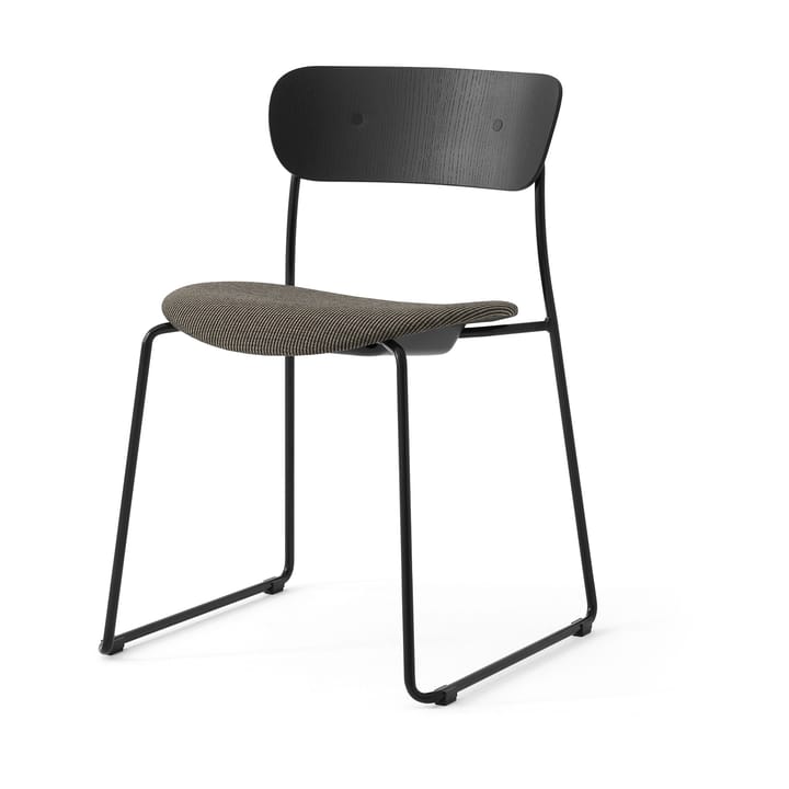 Pavilion AV52 krzesło z tapicerowanym siedziskiem - Black-Fuse 0351 - &Tradition
