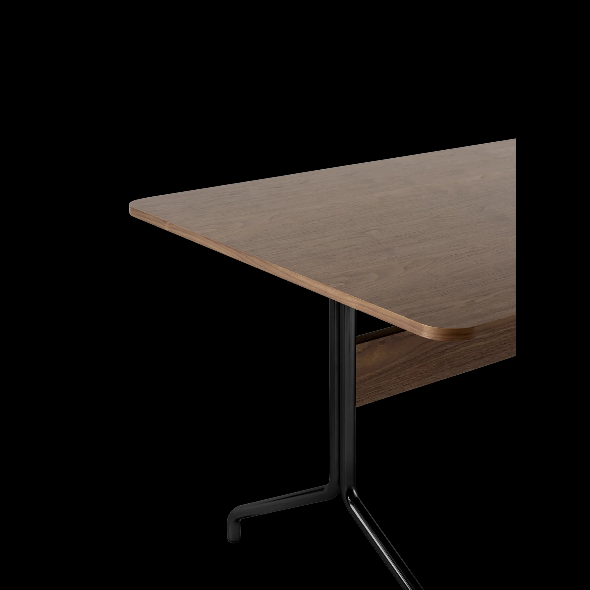 Pavilion dining table AV18 160x90 cm, Walnut-black frame &Tradition