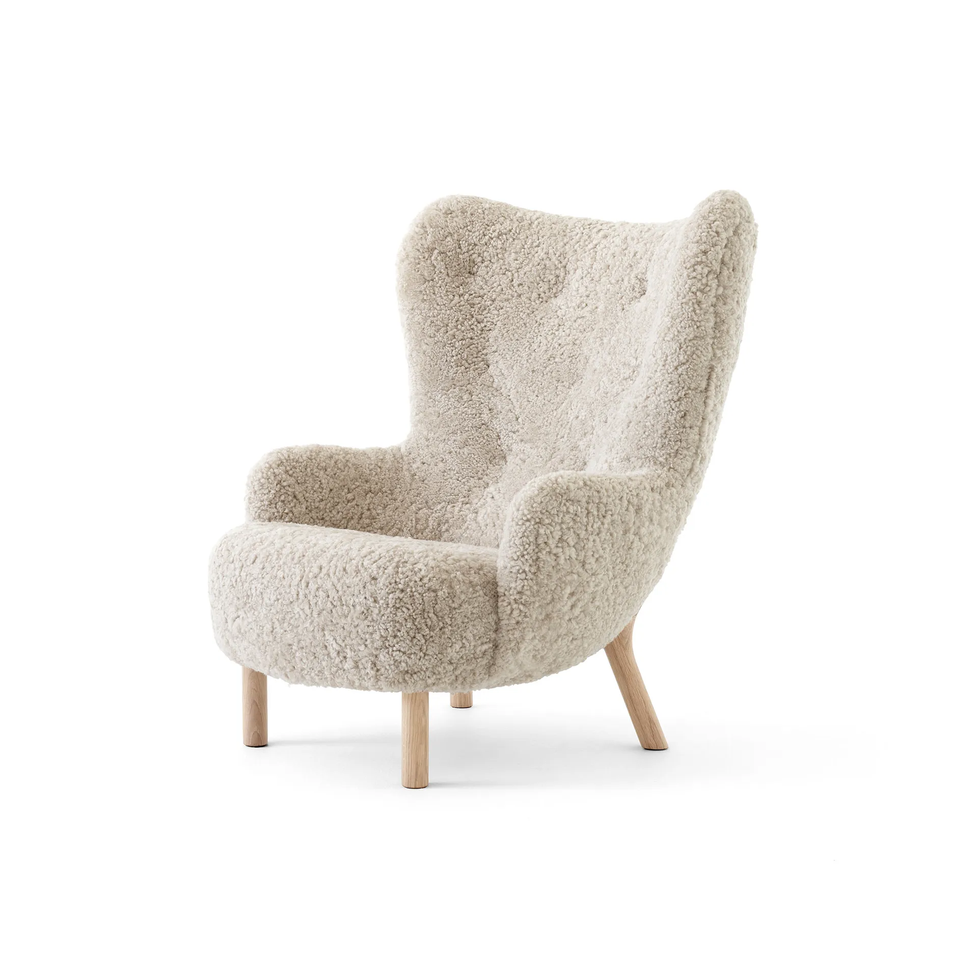 Petra VB3 High fotel, Olejowany dąb-Sheepskin Moonlight &Tradition