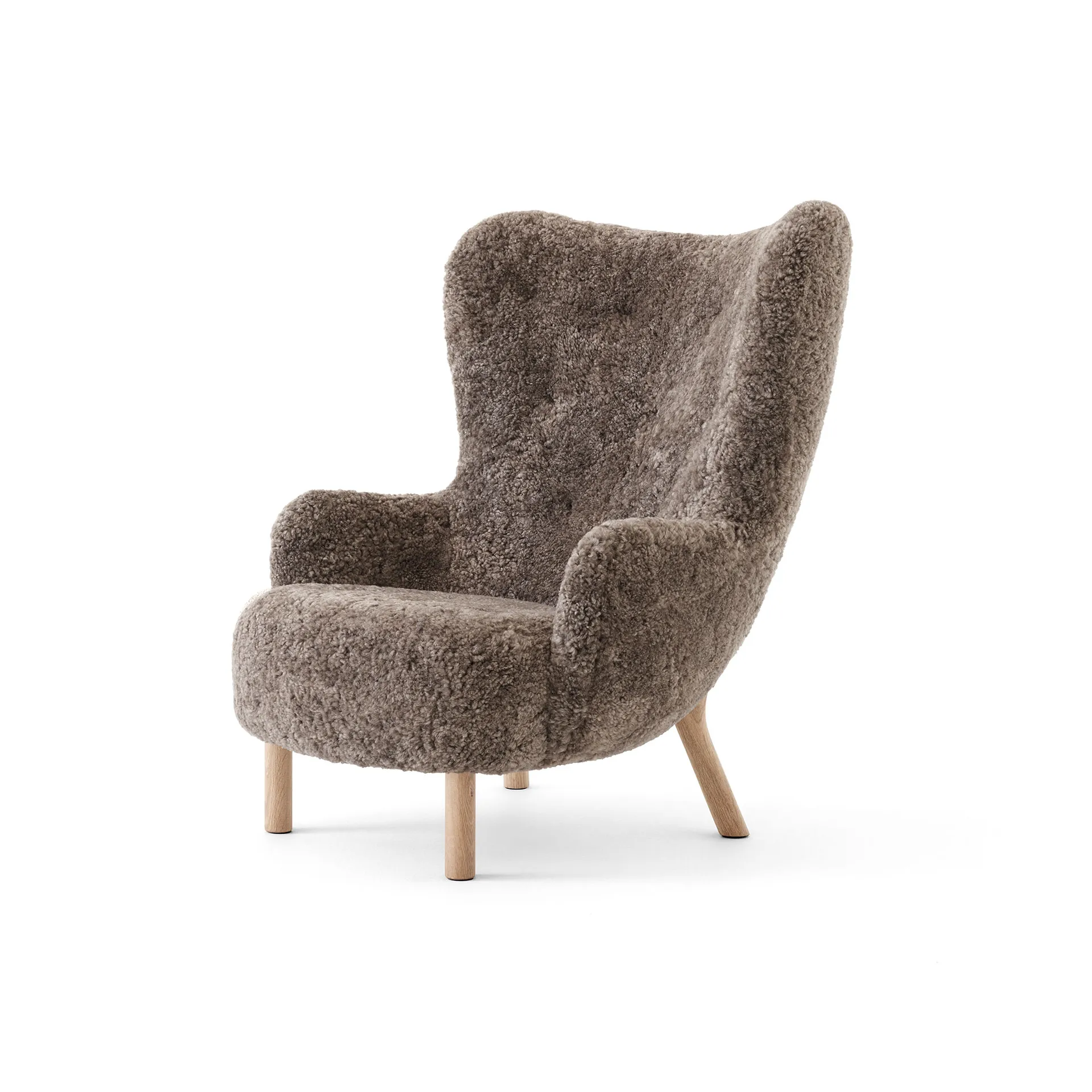 Petra VB3 High fotel, Olejowany dąb-Sheepskin Sahara &Tradition