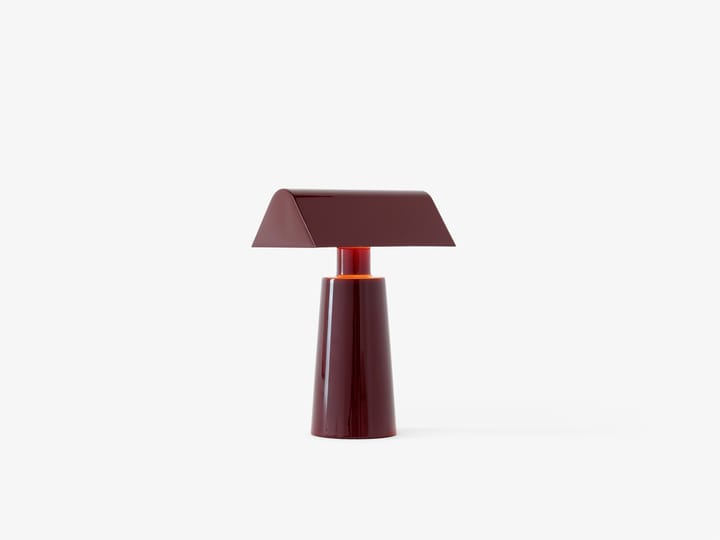 Przenośna lampa stołowa Caret MF1, Dark burgundy &Tradition