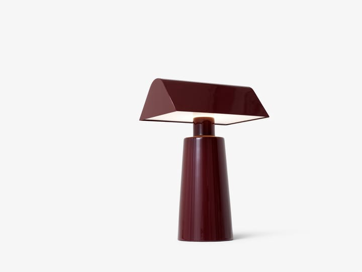 Przenośna lampa stołowa Caret MF1, Dark burgundy &Tradition