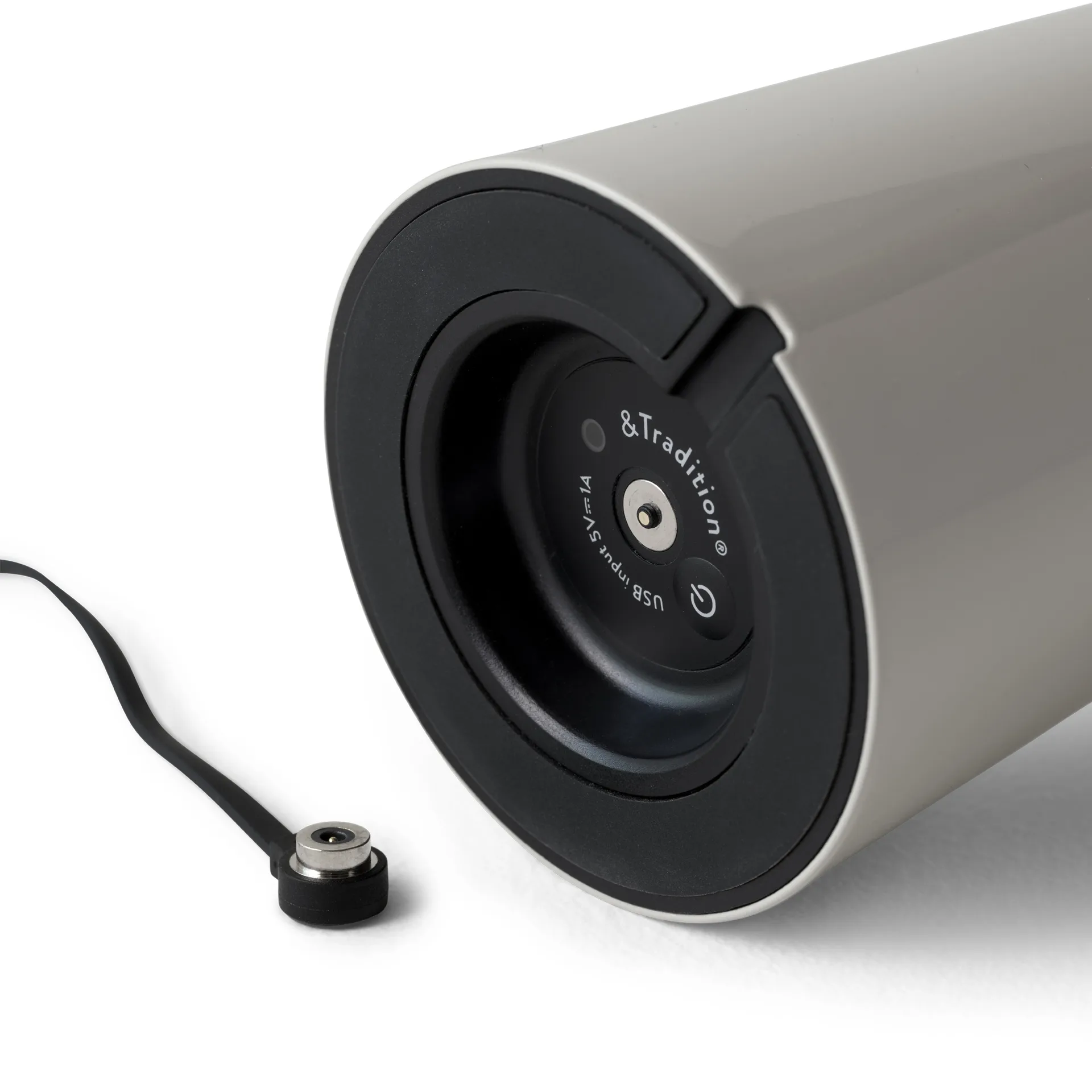 Przenośna lampa stołowa Caret MF1, Silk grey &Tradition