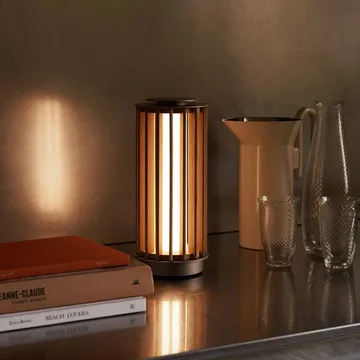 Przenośna lampa stołowa Numbra TY3 - Lakierowany dąb-bębnowane aluminium - &Tradition