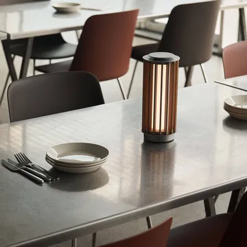Przenośna lampa stołowa Numbra TY3 - Lakierowany dąb-bębnowane aluminium - &Tradition