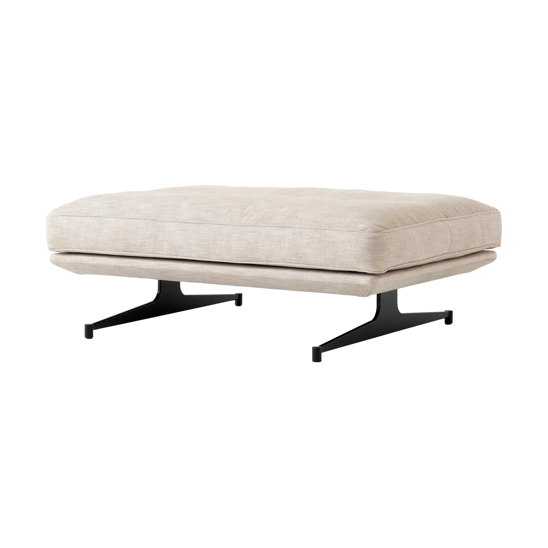 Pufa Inland AV32 o wymiarach 78x113 cm, Gliniany 0011-ciepły czarny &Tradition