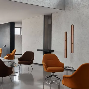 Rely HW139 lounge chair - Gentle 0433 – aluminium - &Tradition