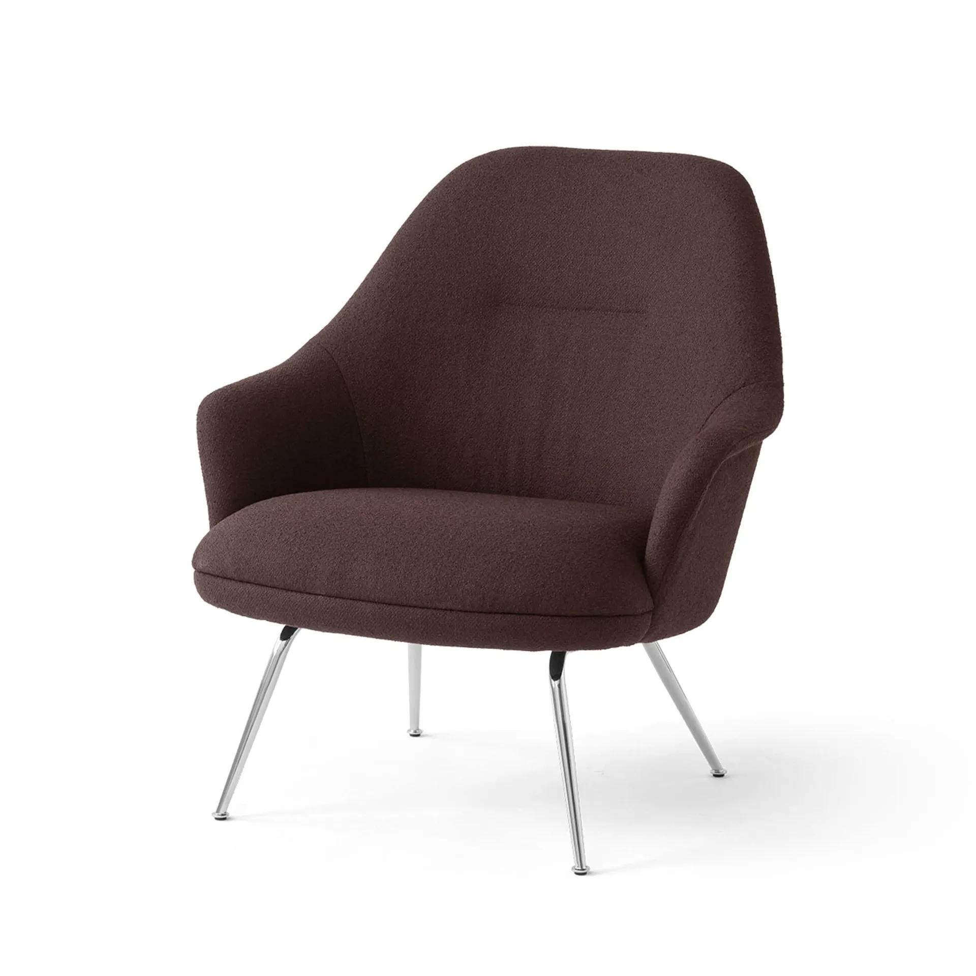 Rely HW139 lounge chair, Saxion 0397-chrom &Tradition