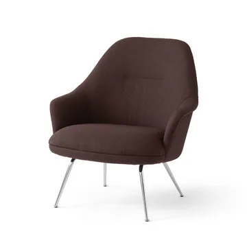Rely HW139 lounge chair - Saxion 0397-chrom - &Tradition