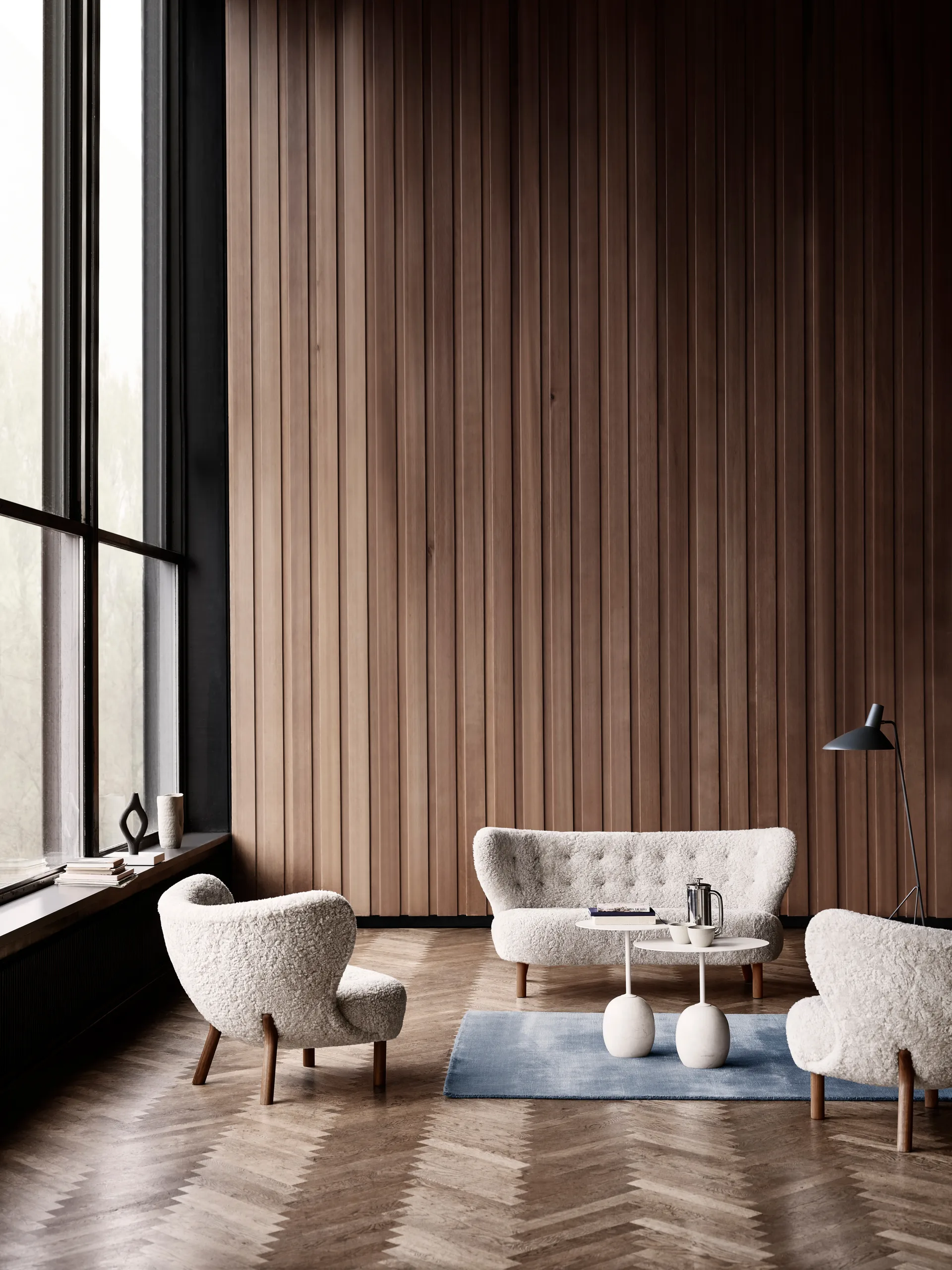 Sofa Little Petra VB2, Dąb olejowany na biało- Sahara &Tradition