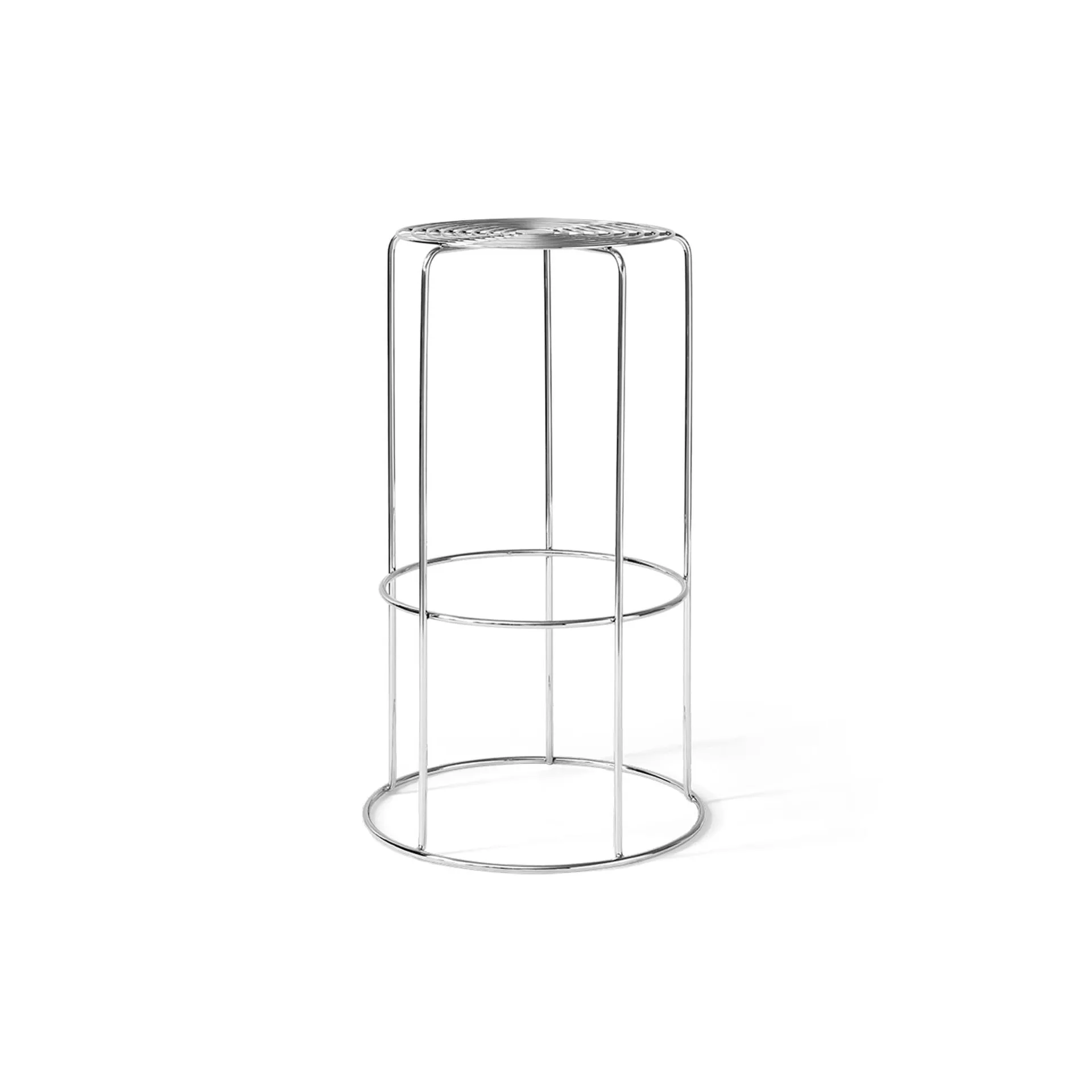 Stołek barowy Wire VP16, Stal nierdzewna, 75 cm &Tradition