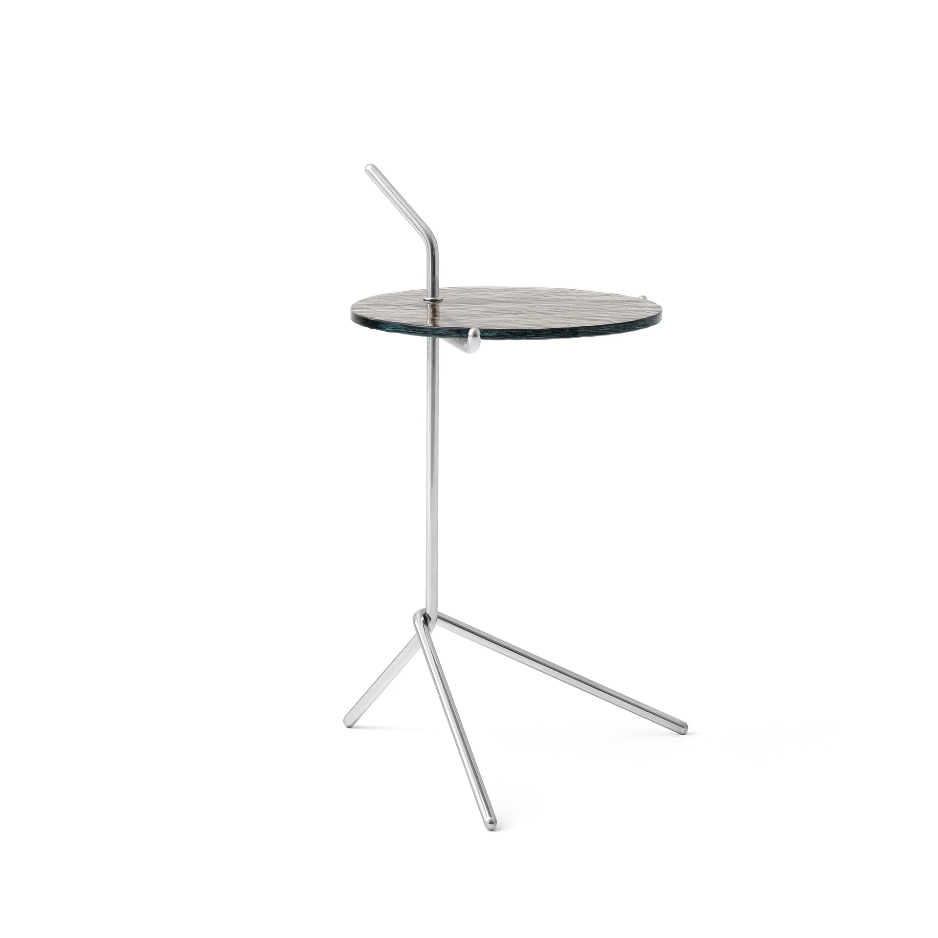 Stolik boczny Halten SH9, Smoked glass-stainless steel &Tradition