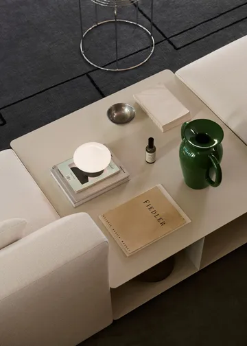 Stolik kawowy Develius EV3 - Steel ivory, Ø89x40 cm - &Tradition