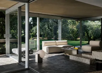 Stolik kawowy Develius EV3 - Steel ivory, Ø89x40 cm - &Tradition