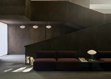 Stolik kawowy Develius EV3 - Steel stone grey, Ø89x40 cm - &Tradition