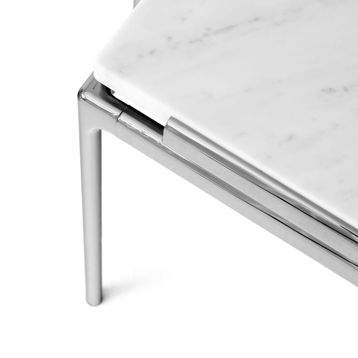 Stolik kawowy Sett LN12 , Bianco carrara-dark chrome &Tradition