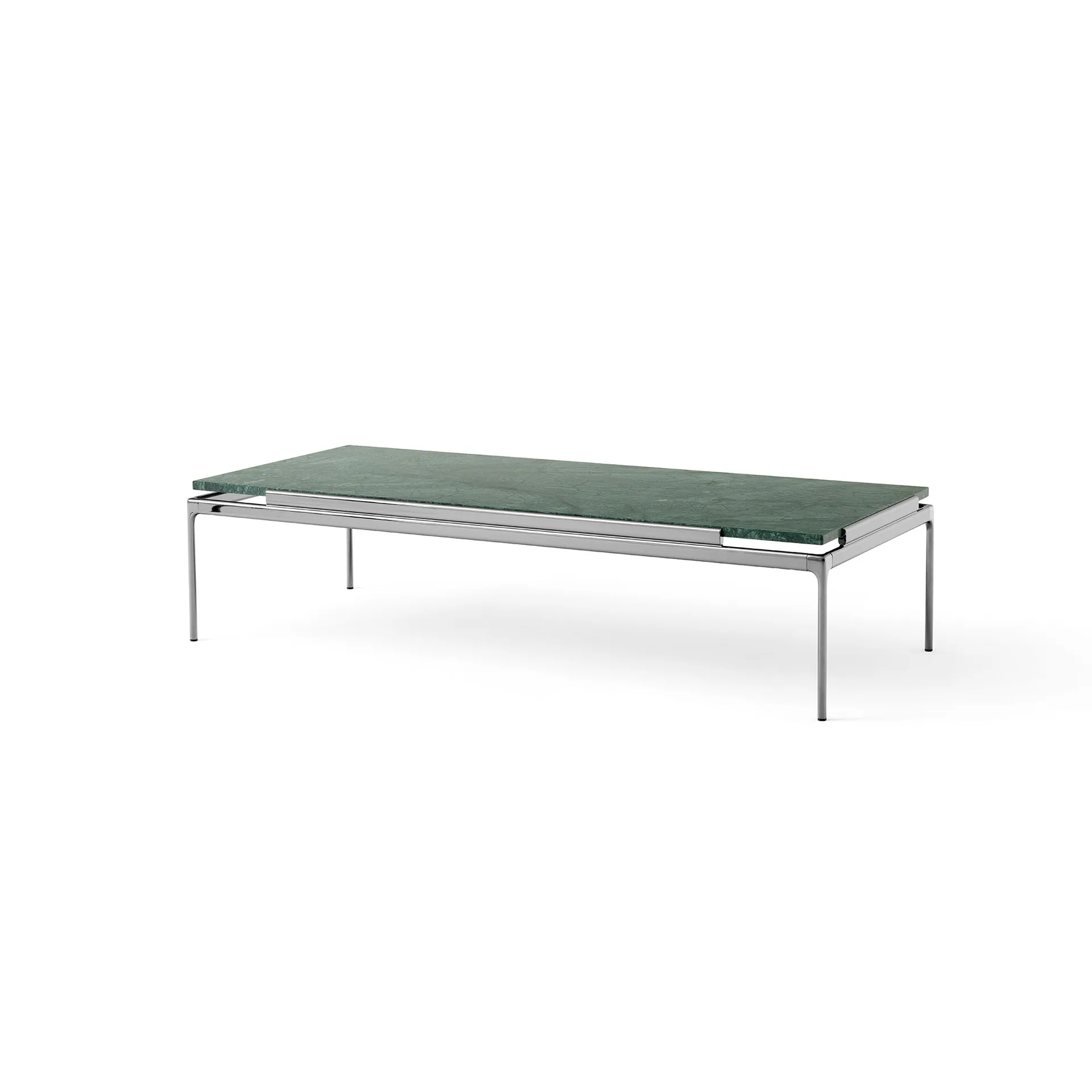 Stolik kawowy Sett LN12, Verde guatemala-dark chrome &Tradition