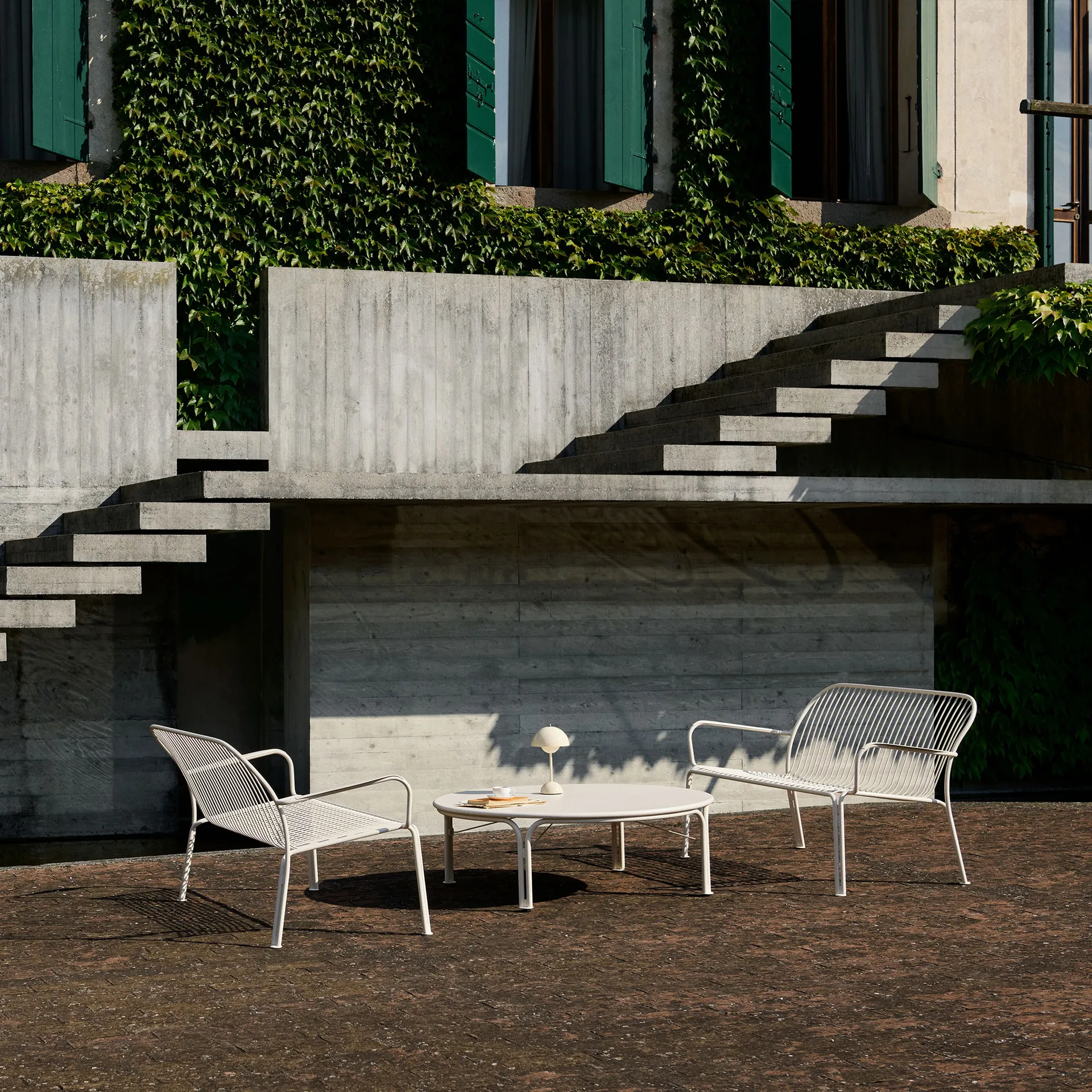 Stolik kawowy Thorvald SC109, Ivory, Ø115 cm &Tradition