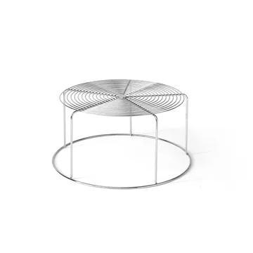 Stolik kawowy Wire VP17 - Stal nierdzewna, Ø74x36 cm - &Tradition