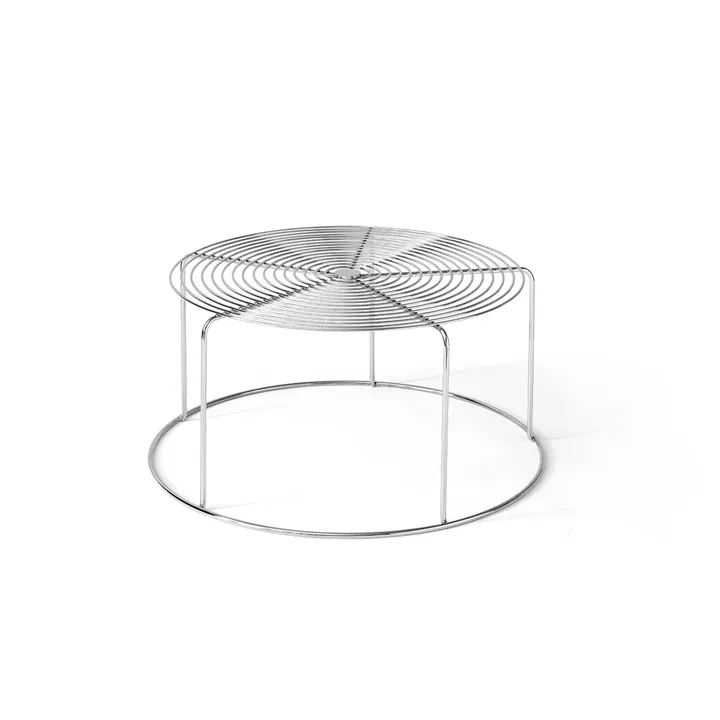 Stolik kawowy Wire VP17 - Stal nierdzewna, Ø74x36 cm - &Tradition