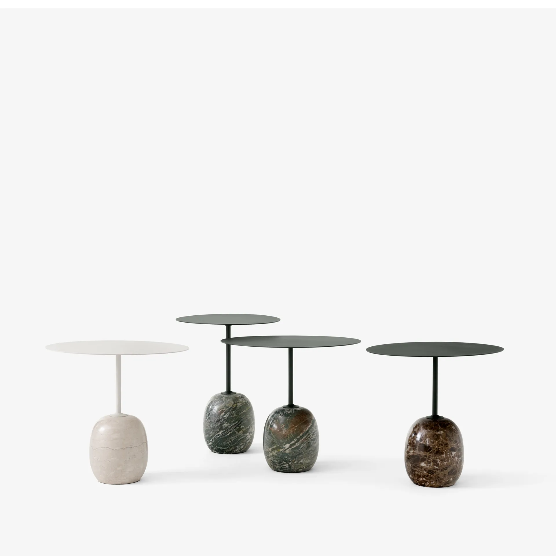 Stolik Lato LN9, Deep Green-Verde Alpi Marble &Tradition