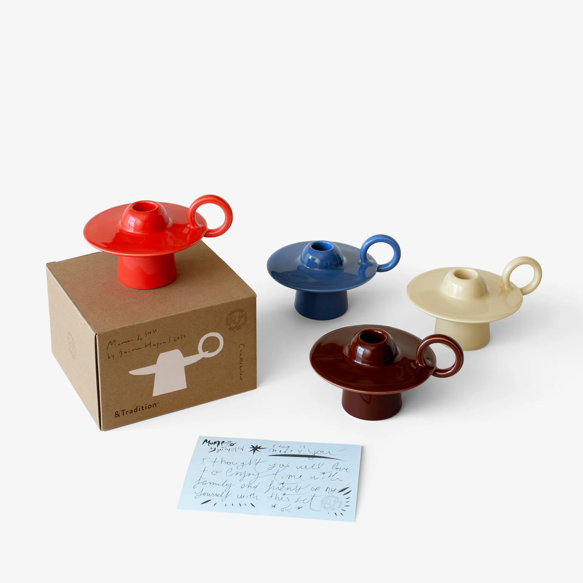 Świecznik Momento JH39, Poppy Red &Tradition