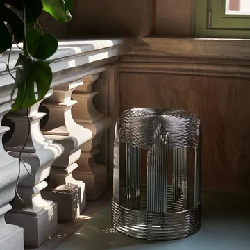 Taboret okrągły Wire VP11 - Stainless steel, Ø44x42 cm - &Tradition