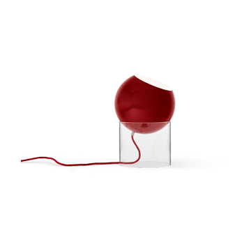 Topan VP13 lampa stołowa 31,5 cm - Clear-vermilion red - &Tradition
