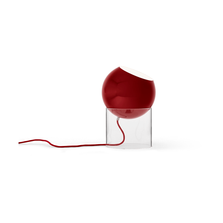 Topan VP13 lampa stołowa 31,5 cm, Clear-vermilion red &Tradition