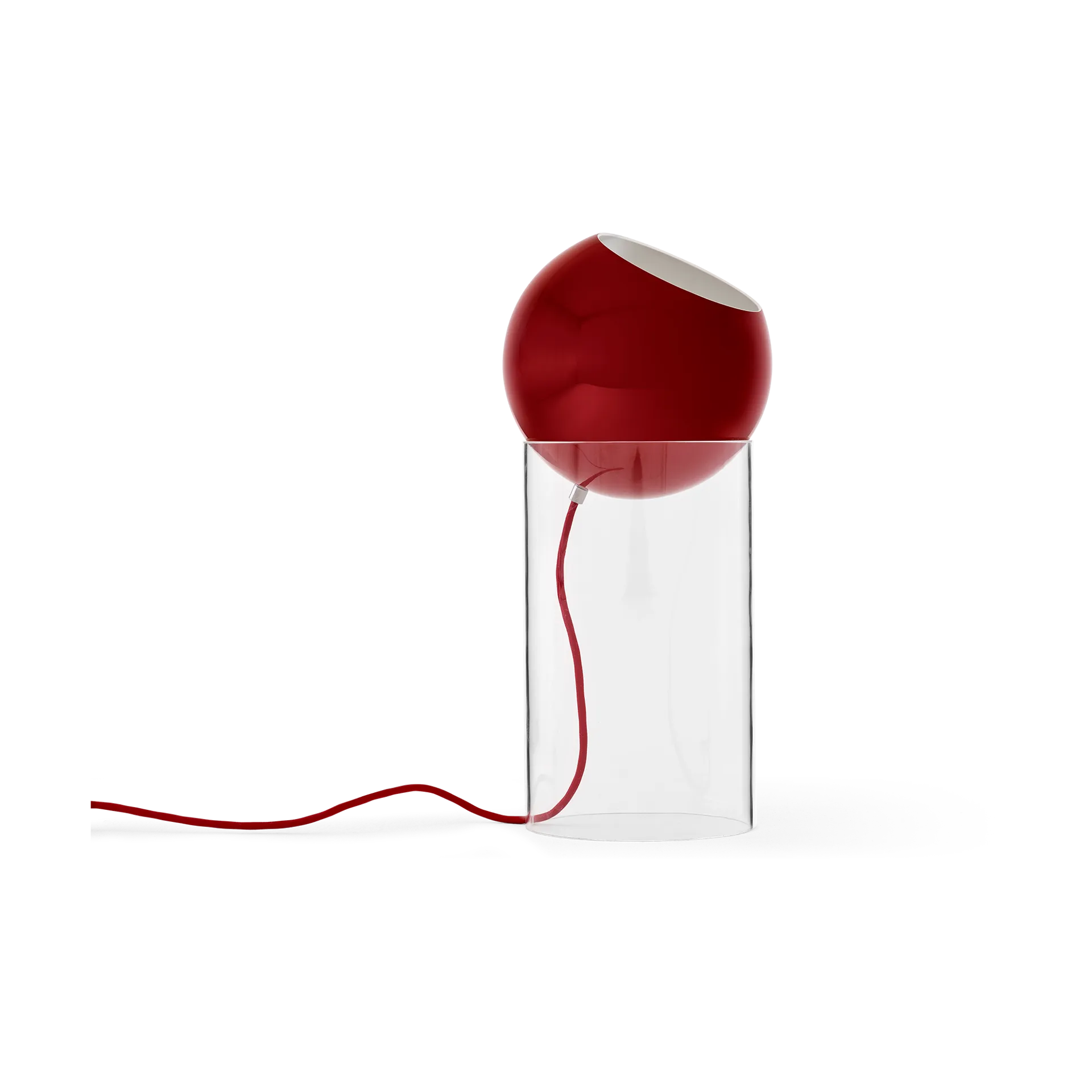 Topan VP14 lampa podłogowa 46,5 cm, Clear-vermilion red &Tradition