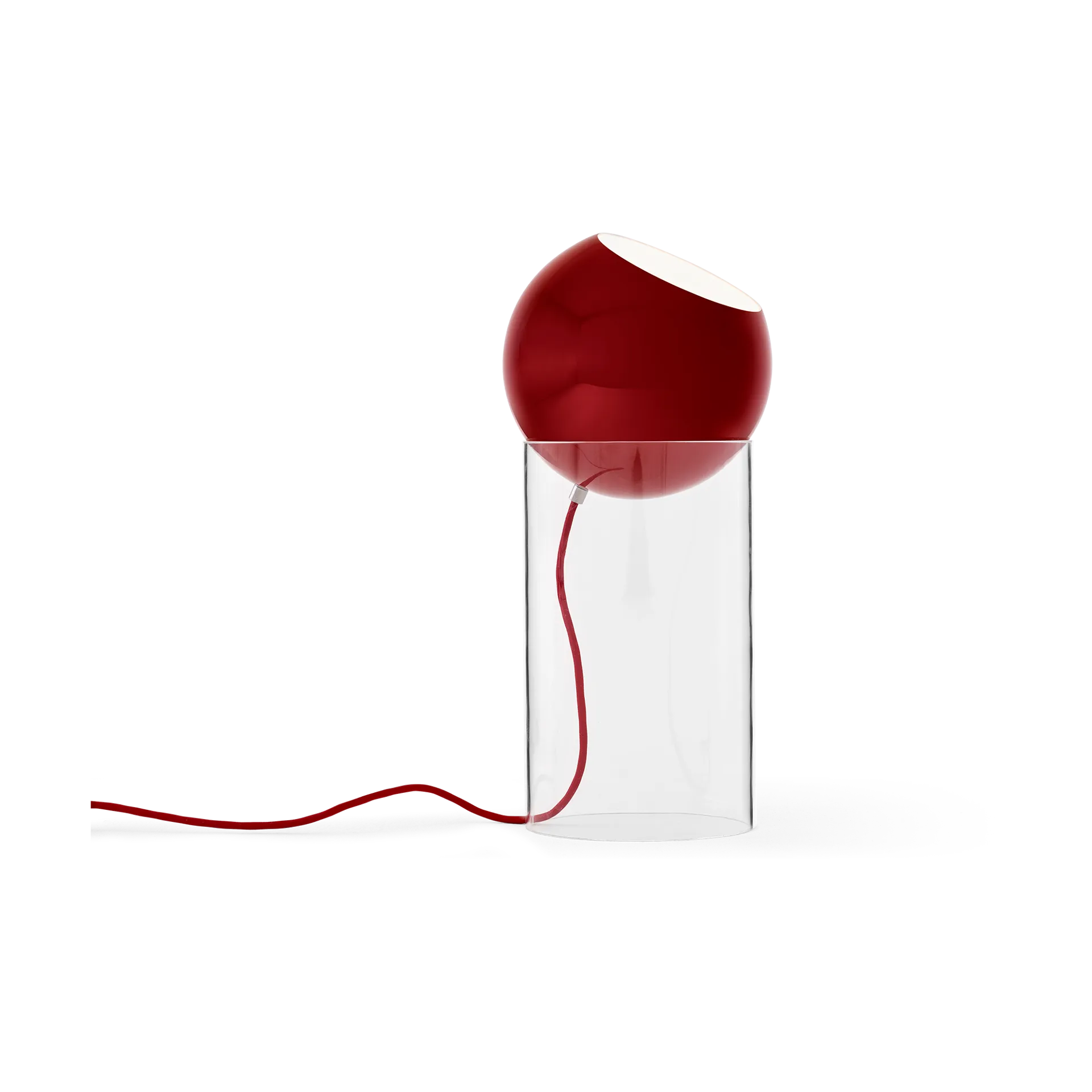 Topan VP14 lampa podłogowa 46,5 cm, Clear-vermilion red &Tradition