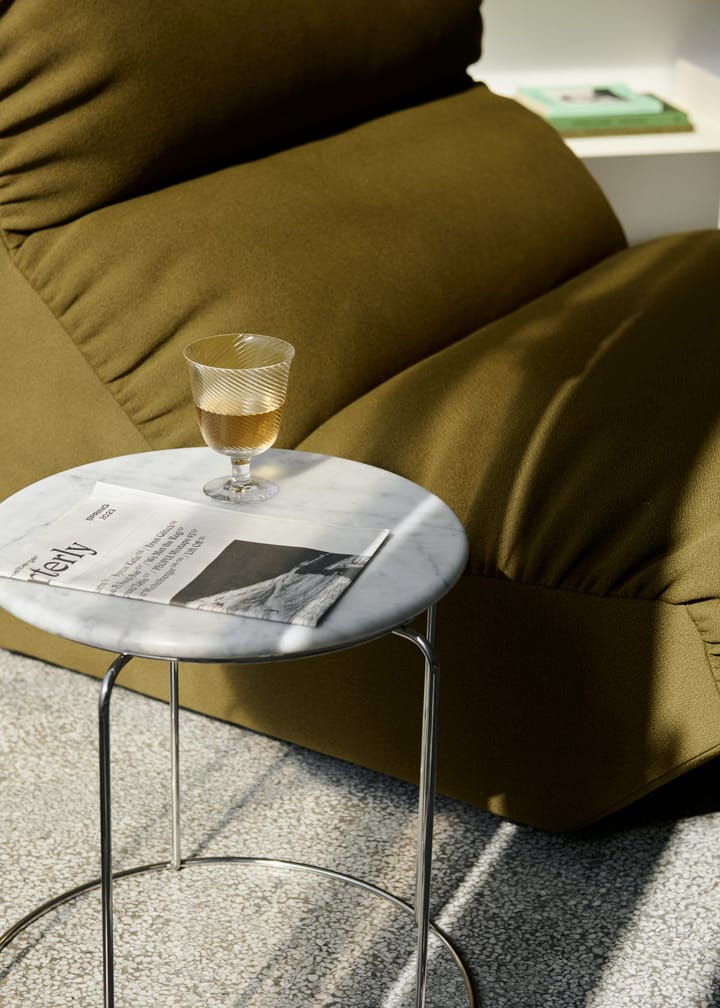 Wire Stool VP11 płyta górna Ø38 cm, Marmur Bianco Carrara &Tradition