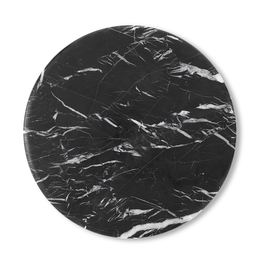 Wire Stool VP11 płyta górna Ø38 cm, Marmur Nero Marquina &Tradition