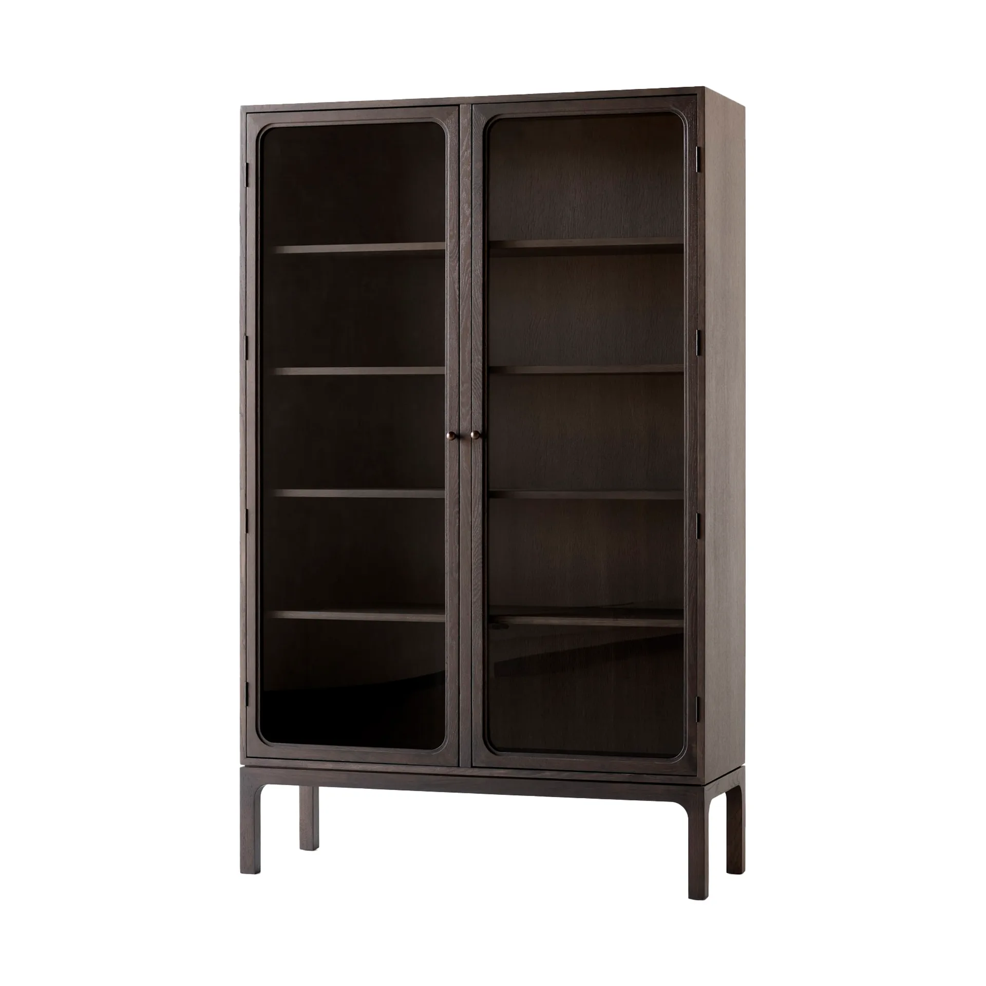 Witryna przeszklona Trace SC88 120x192x40 cm, Dark stained oak &Tradition