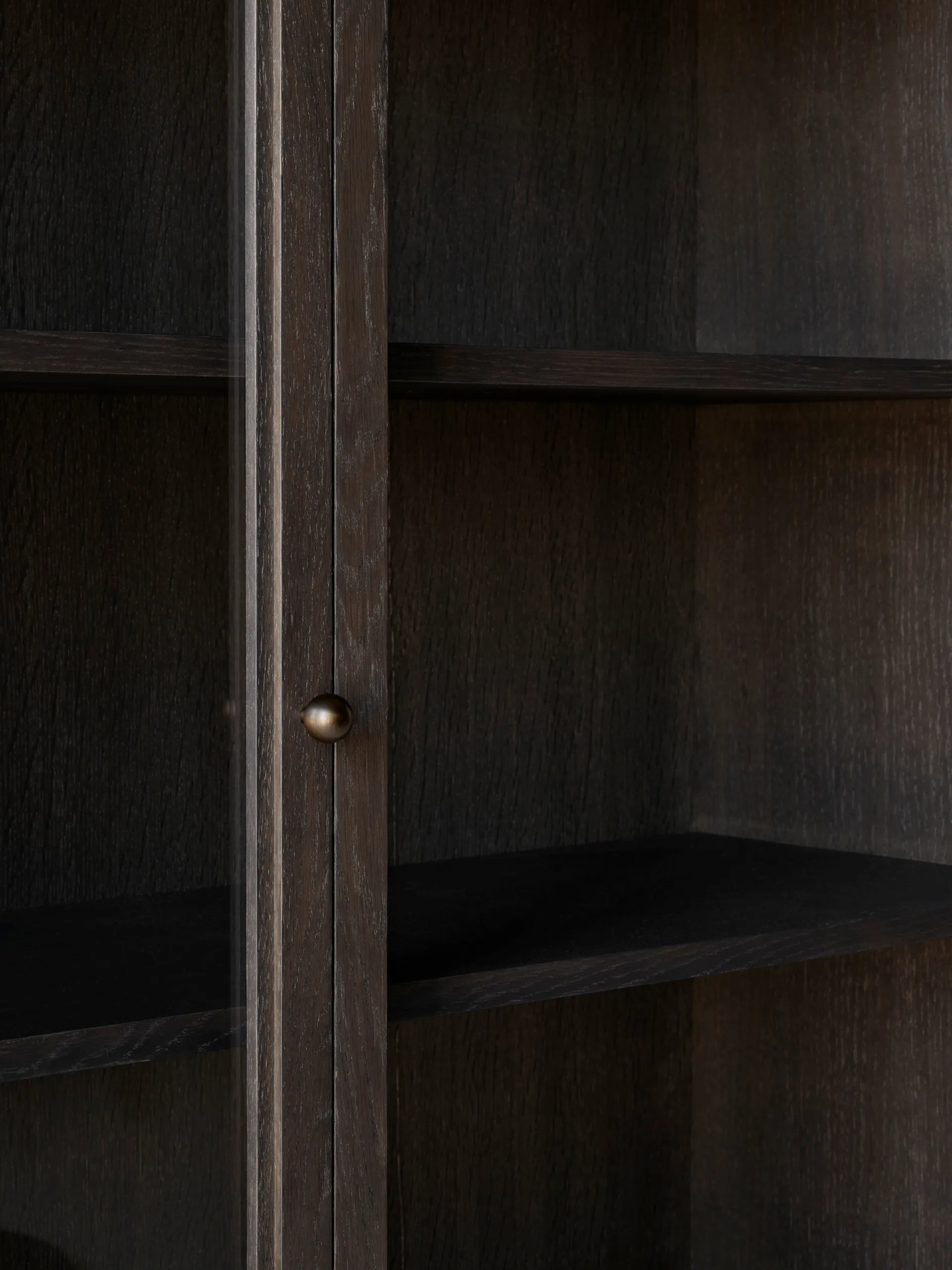 Witryna przeszklona Trace SC88 120x192x40 cm, Dark stained oak &Tradition