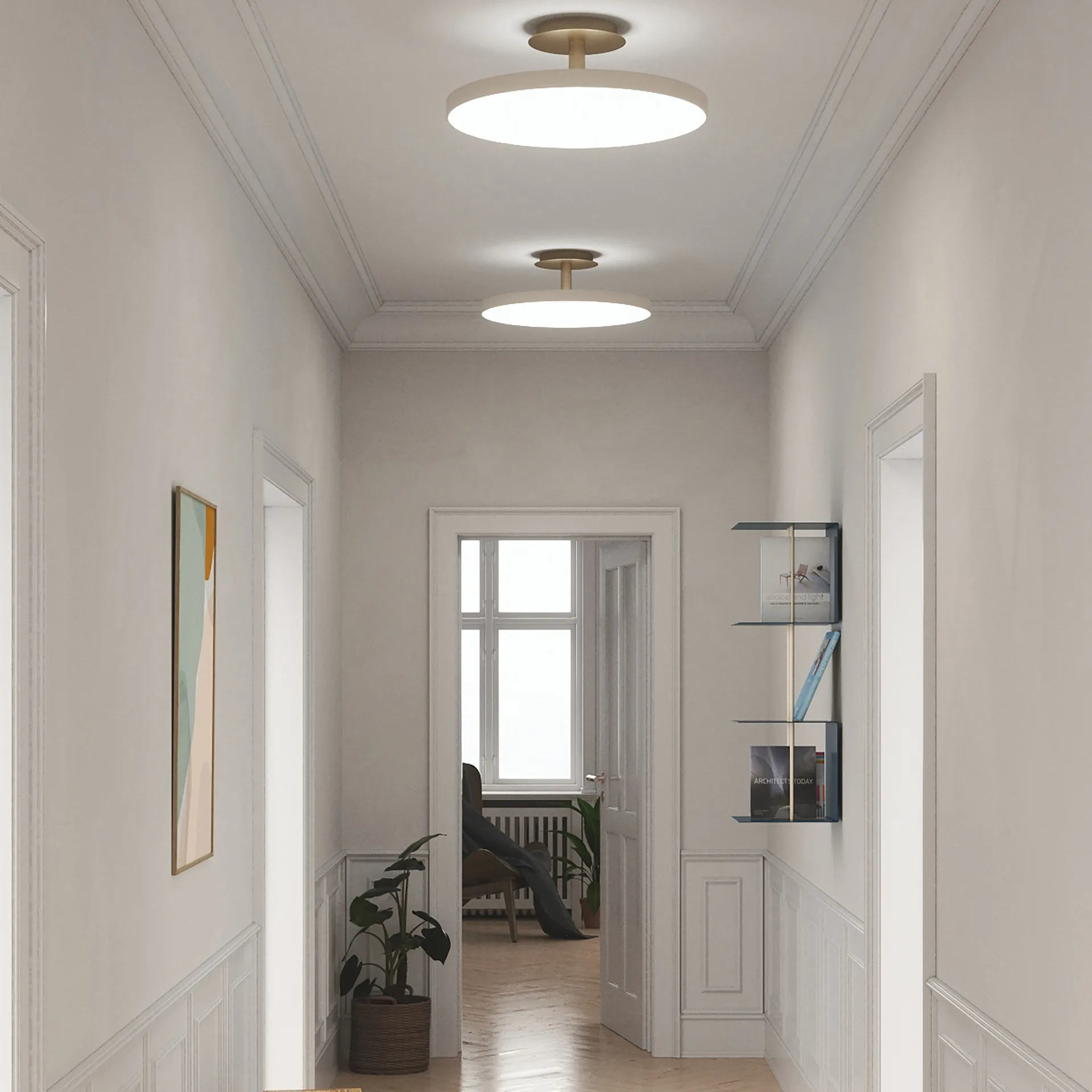 Asteria Up lampa duża, Pearl white Umage