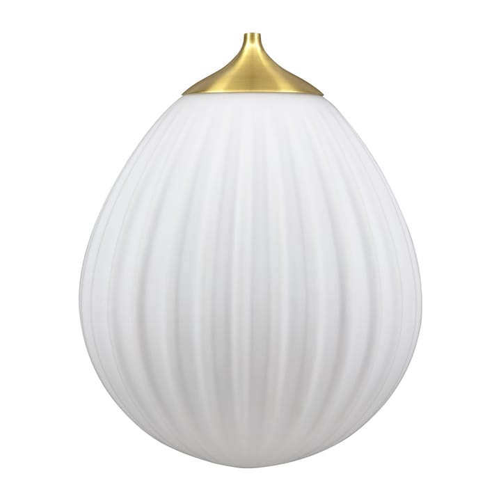 Biały abażur do lampy wiszącej Around The World - Mosiądz szczotkowany - Umage