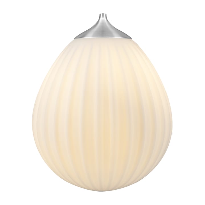 Biały abażur do lampy wiszącej Around The World, Stal szczotkowana Umage