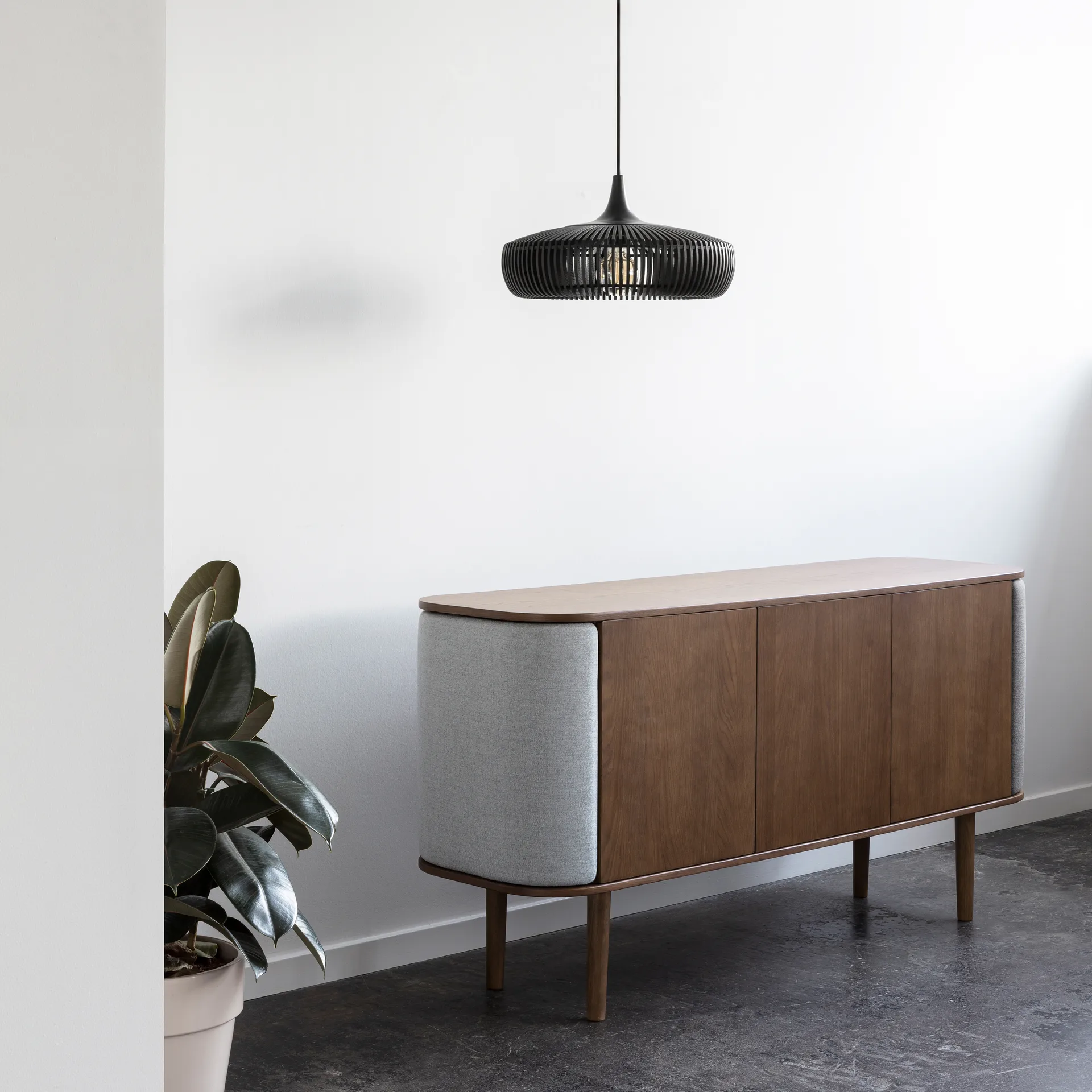 Clava Dine Wood abażur Ø43 cm, Black Umage