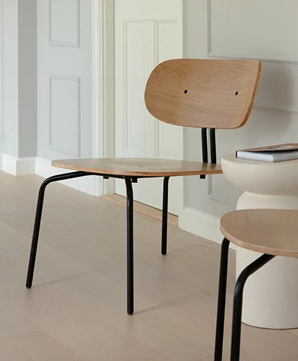 Fotel lounge Curious, Oak-black Umage