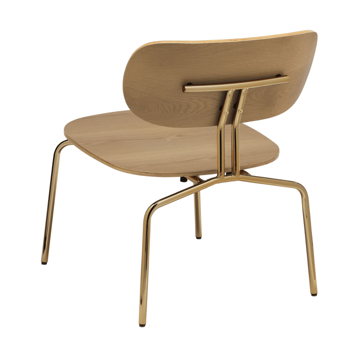 Fotel lounge Curious, Oak-brass Umage