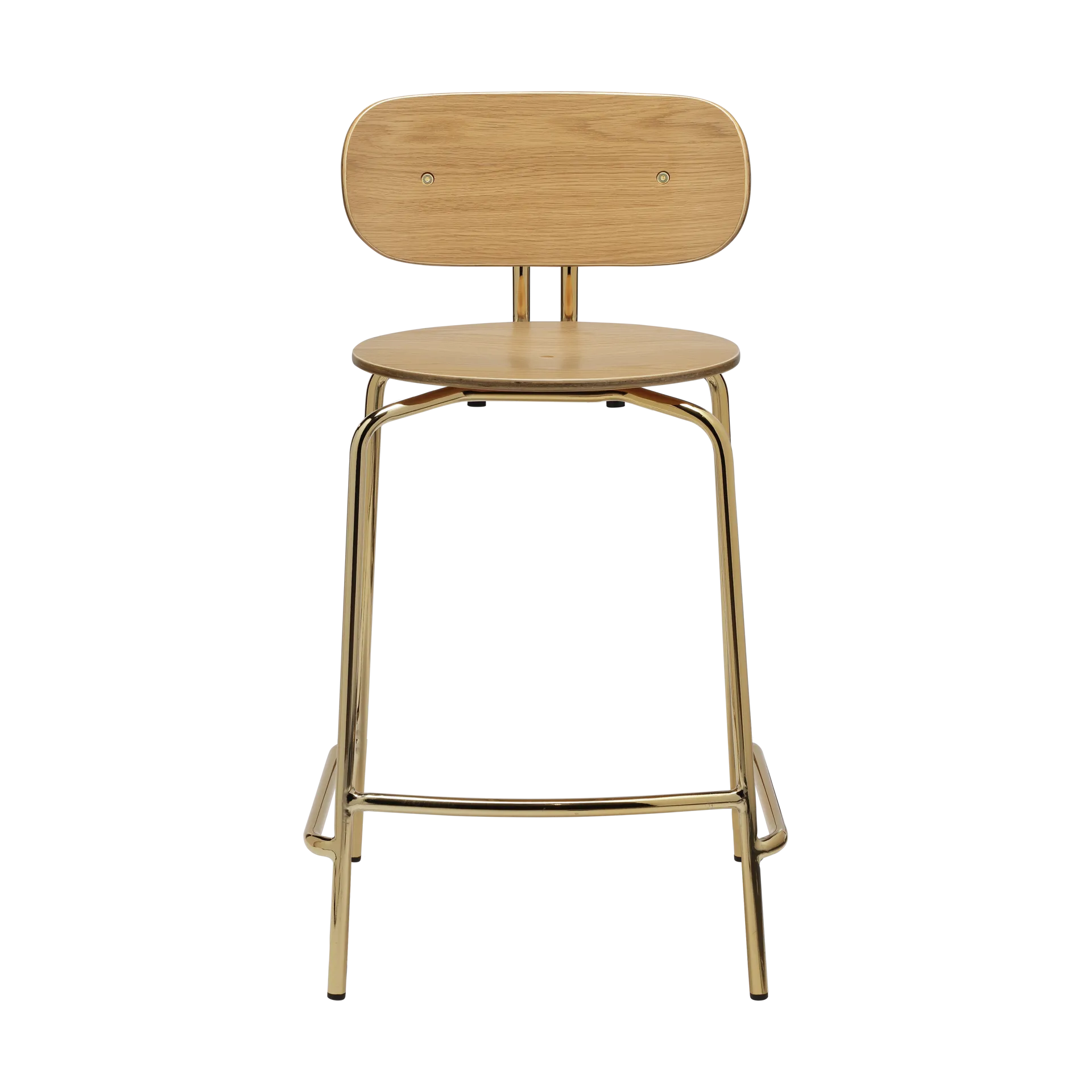 Krzesło barowe Curious 65 cm, Oak-brass Umage