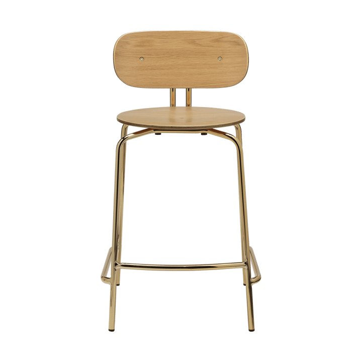 Krzesło barowe Curious 65 cm - Oak-brass - Umage