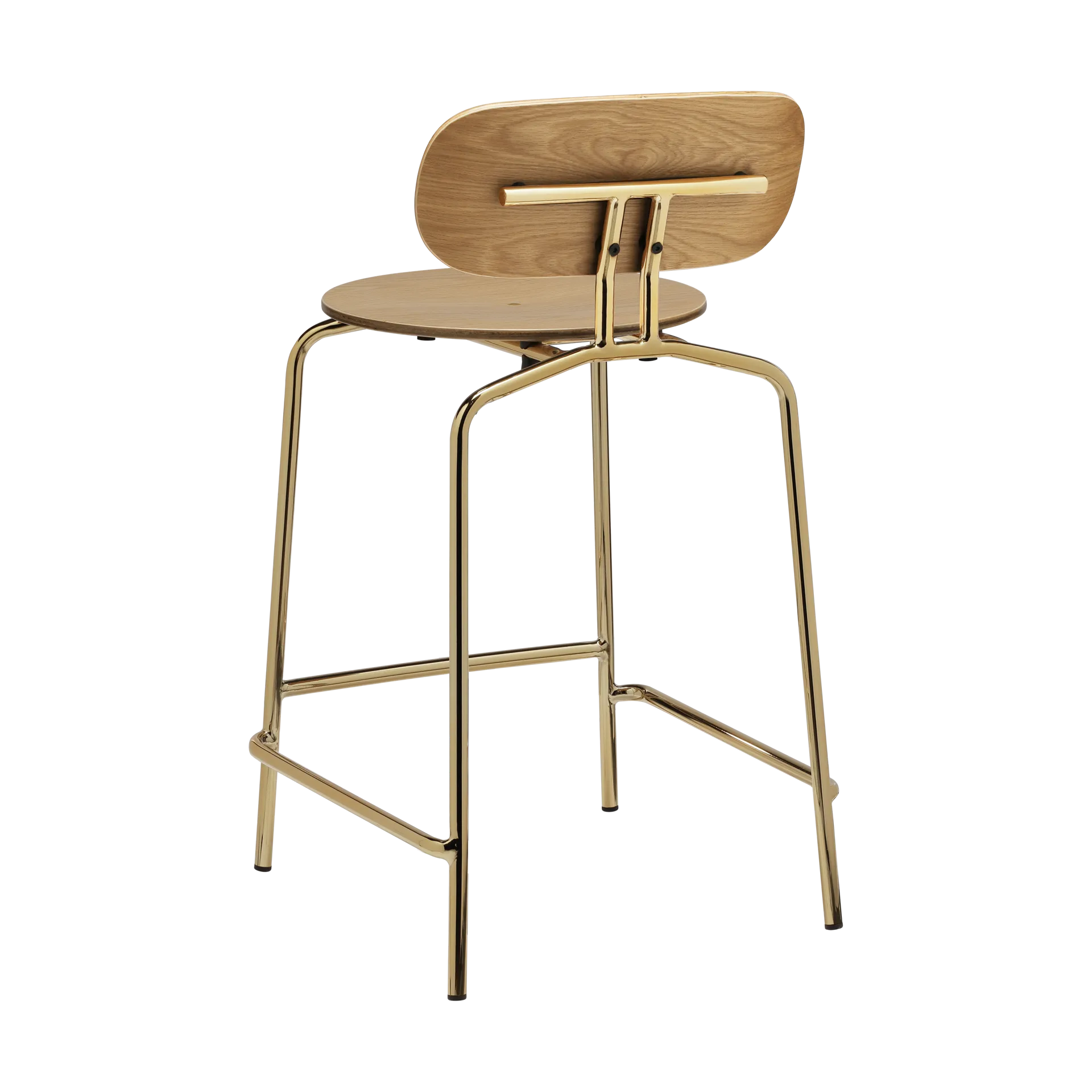 Krzesło barowe Curious 65 cm, Oak-brass Umage