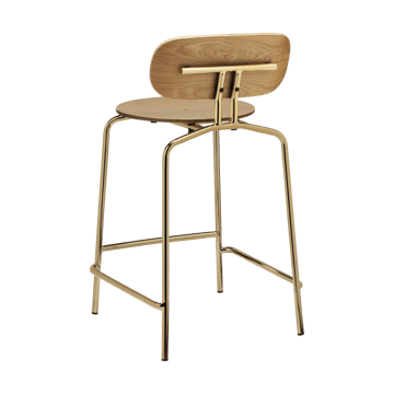 Krzesło barowe Curious 65 cm - Oak-brass - Umage