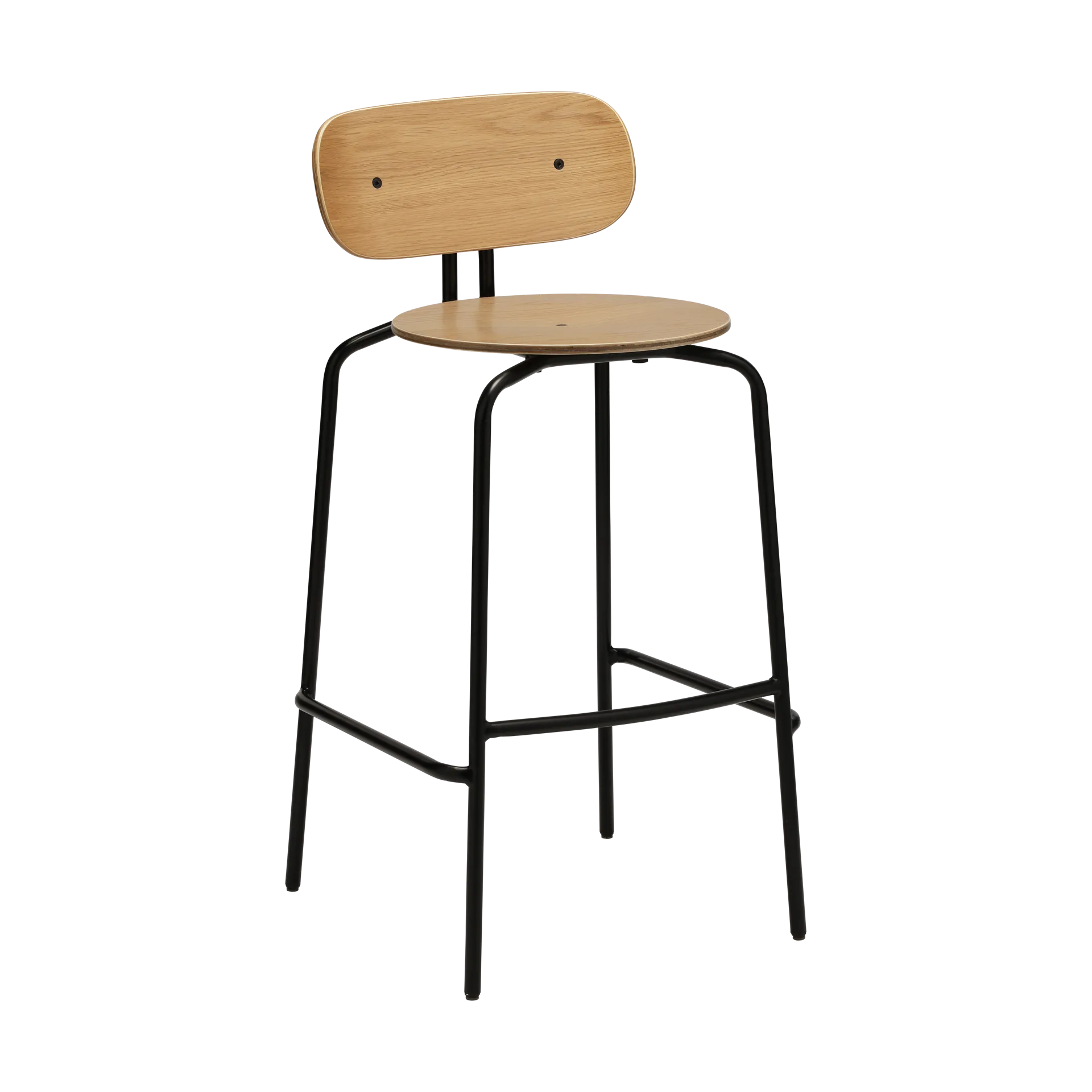 Krzesło barowe Curious 75 cm, Oak-black Umage