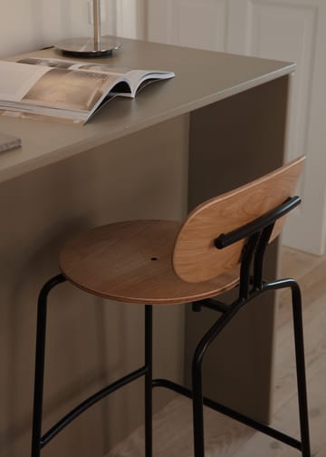 Krzesło barowe Curious 75 cm - Oak-black - Umage